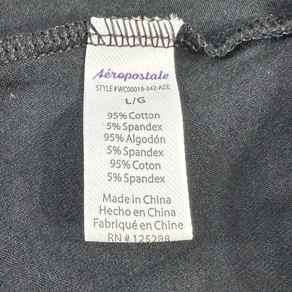 Aeropostale Women’s Size Large Panty Cheeky Hipster Black New Without Tags - Picture 3 of 7